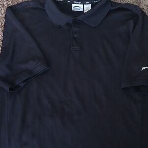 Slazenger Men's Golf Polo Shirt in Black